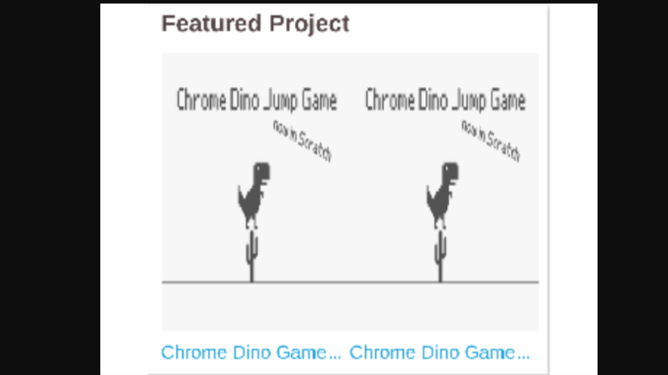 Initial Release: Google Chrome Dino Game - Discuss Scratch