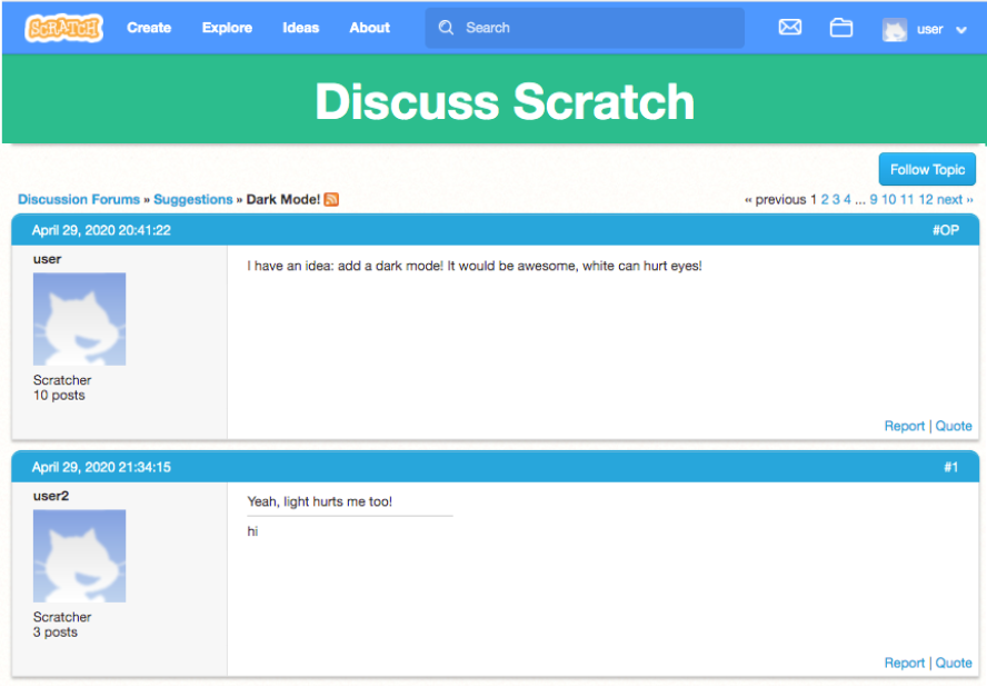 Can we make profile updates? - Discuss Scratch