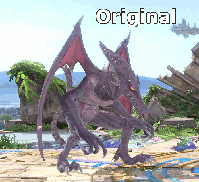 I felt like Ridley is a tad too hunched over in Ultimate , so I made an