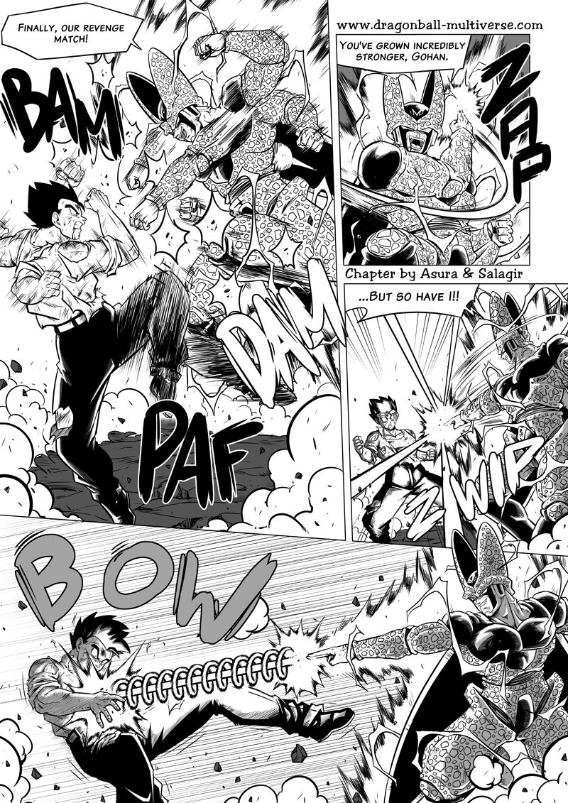 My favorite gag from the fan manga DB Multiverse, it had the idea for a  multiverse tournament before Super even began : r/Ningen