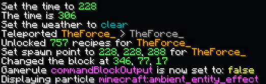 Chat colured minecraft in message Chat