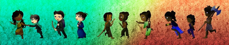 Chibis of the main cast of How to sway them