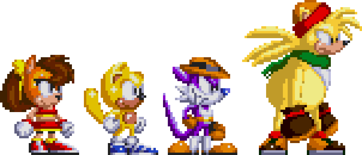 Bean & Bark Sonic Advance Battle Style Sprites by TheHoennest on Newgrounds