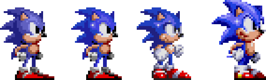 I made a custom set of sprites for good ol' Sonic! : r/SonicTheHedgehog