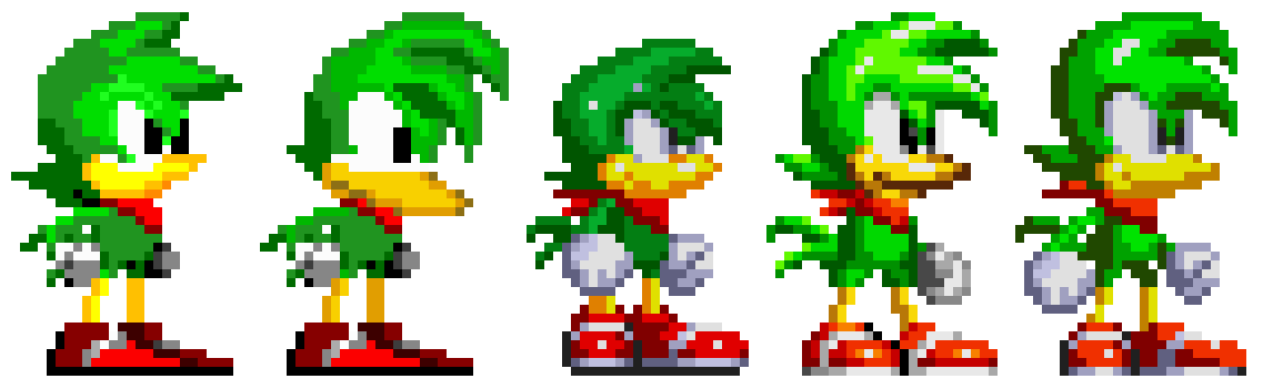 PC / Computer - Sonic Mania - Fang, Bean, & Bark - The Spriters Resource