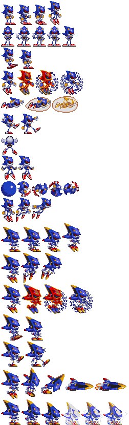 Custom / Edited - Sonic the Hedgehog Customs - Metal Sonic (Sonic  Battle-Style) - The Spriters Resource