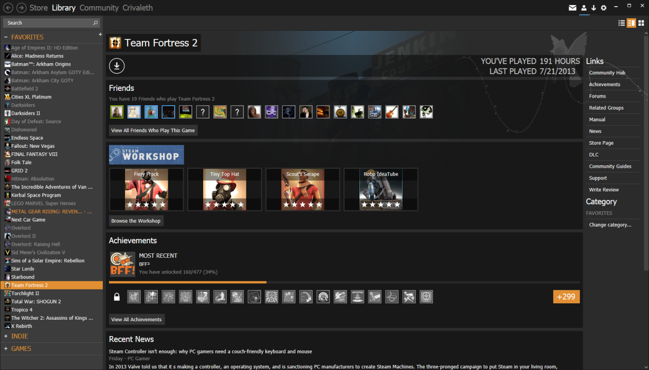 Как изменить шрифт в Steam 96 Как изменить шрифт в Steam 56