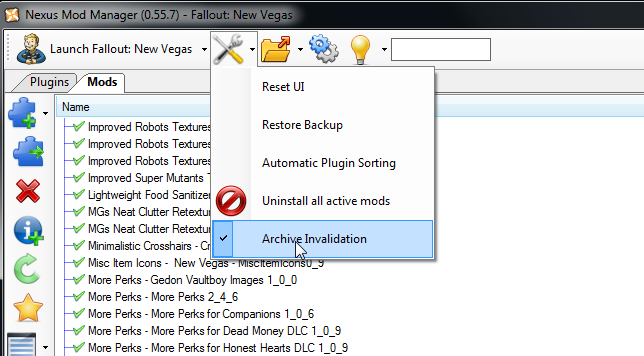 Installing New Vegas Redesigned 3 in the Nexus Mod Manager
