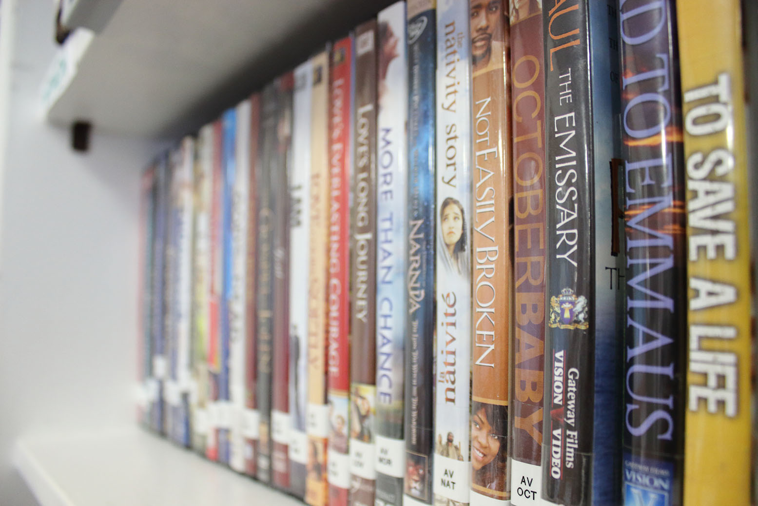 Photo of KPC Library shelves