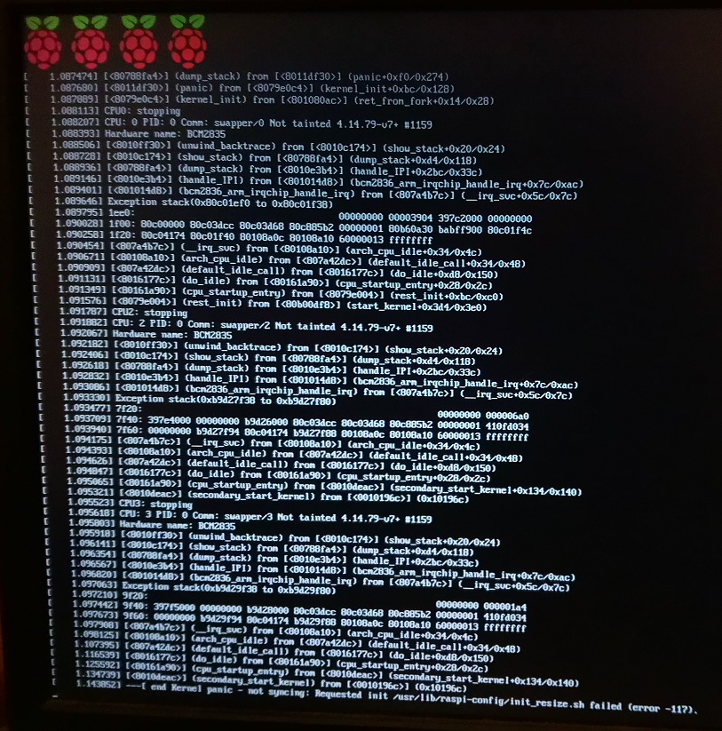 boot - I get error while installing Raspbian - Raspberry Pi Stack