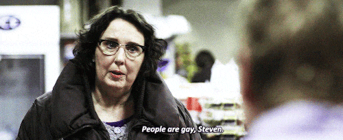 character from The OA saying 'people are gay, steven'