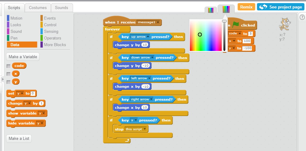 color outlined code for easier coding and finding of scripts - Discuss  Scratch