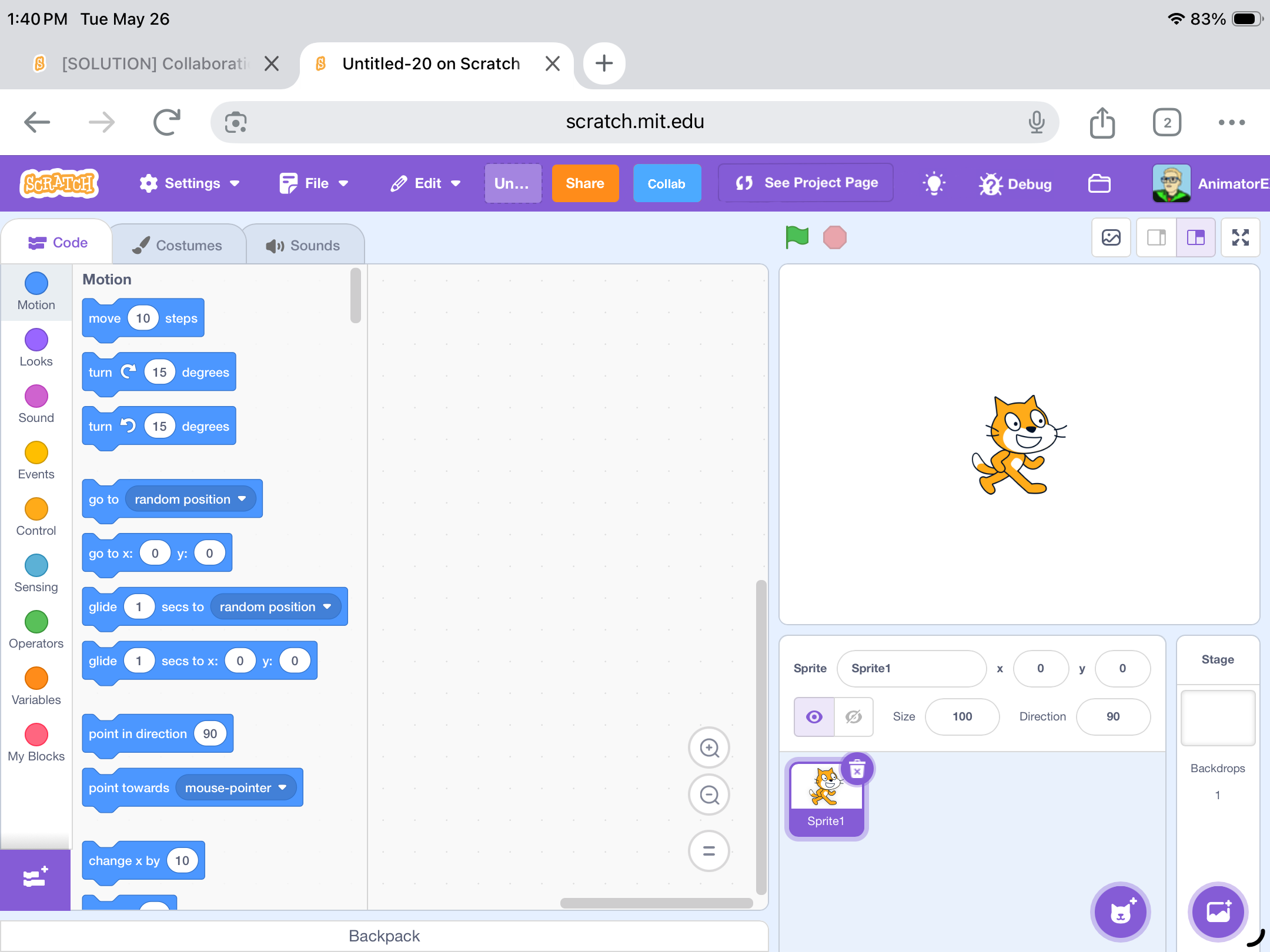 [SOLUTION] Collaborations - Discuss Scratch