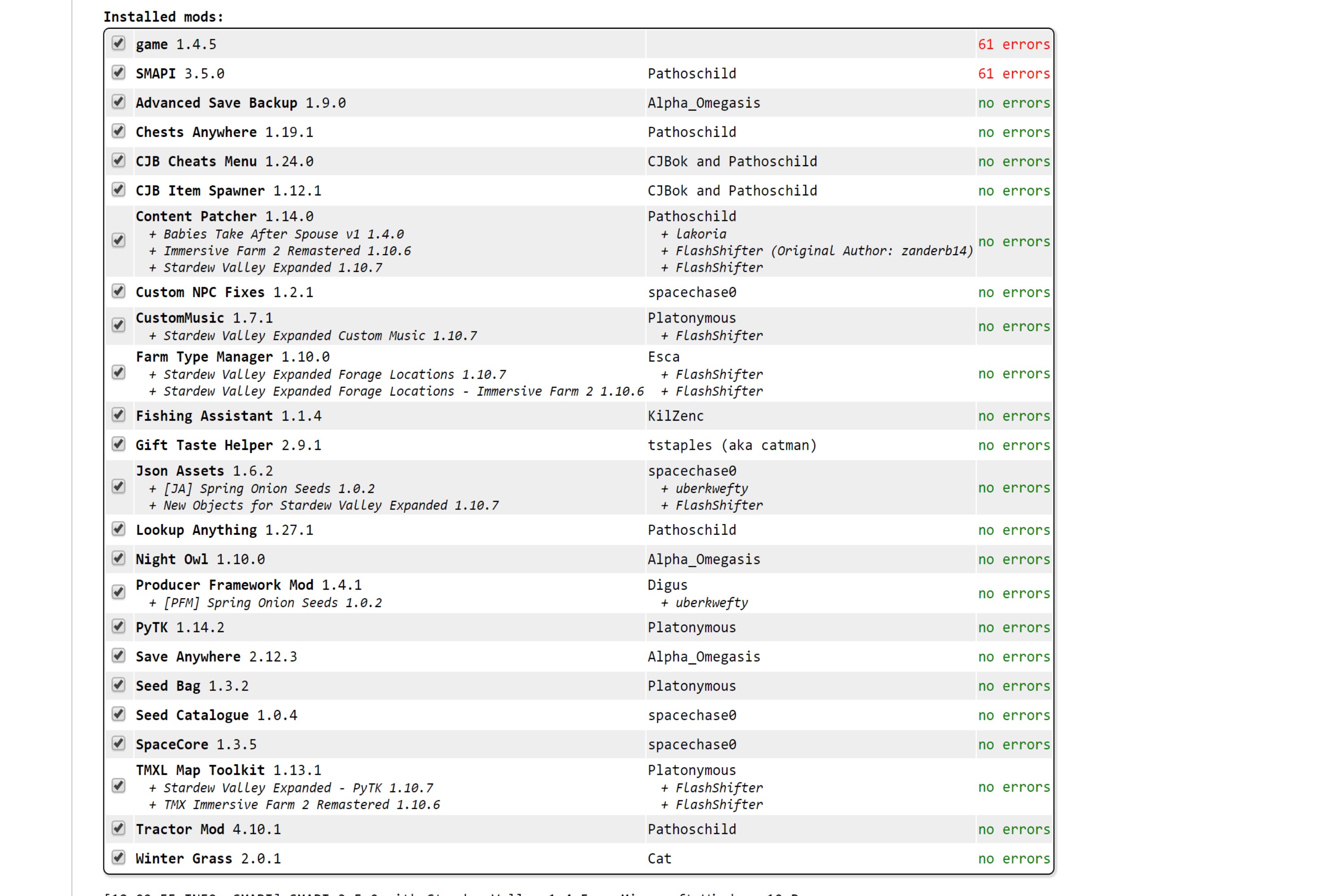 Crash Upon Saving : r/SMAPI
