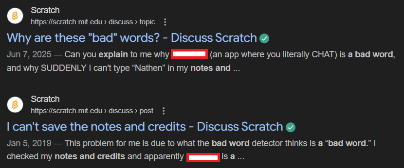 Posts edited by ST visible UNEDITED in Google Search - Discuss Scratch