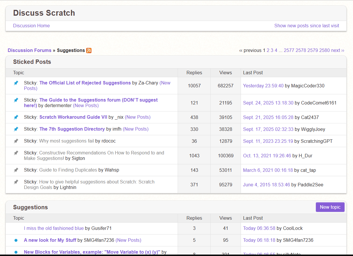 Make stickied posts stand out more - Discuss Scratch