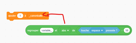 insert a value block in the variable name - Discuss Scratch