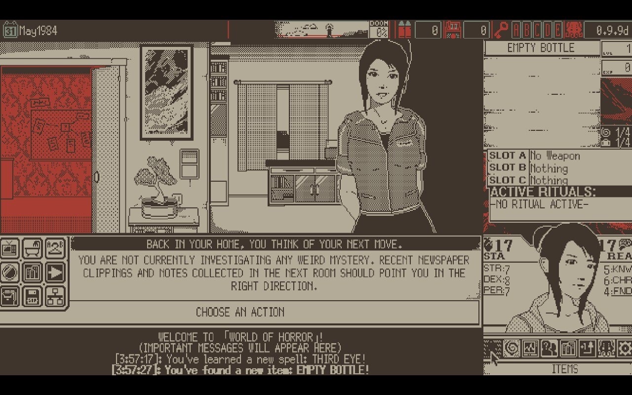 World of Horror Review: Haunted by Bad Interfaces - The Punished Backlog
