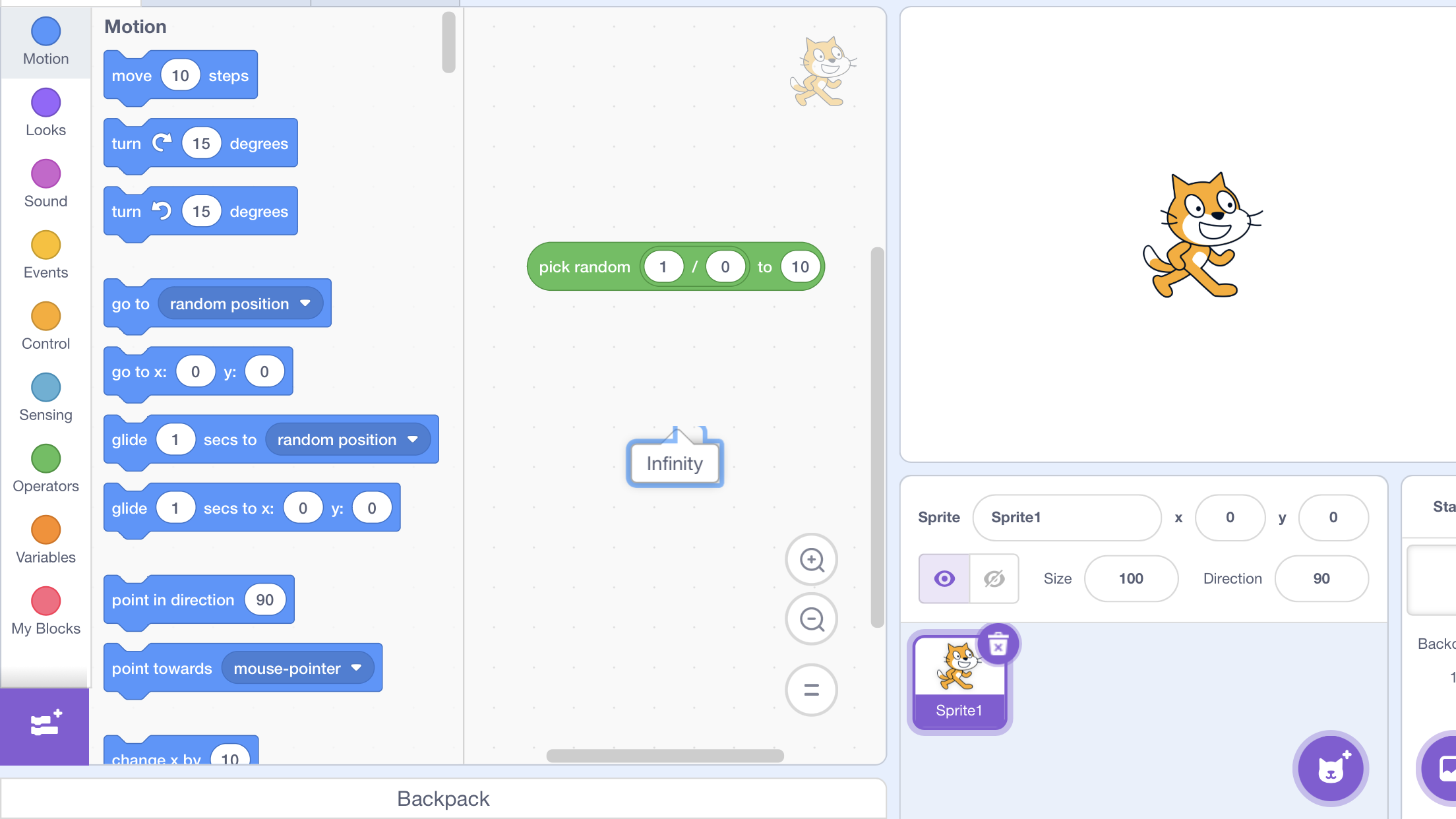 Reporter blocks act weird when adding a project comment - Discuss Scratch