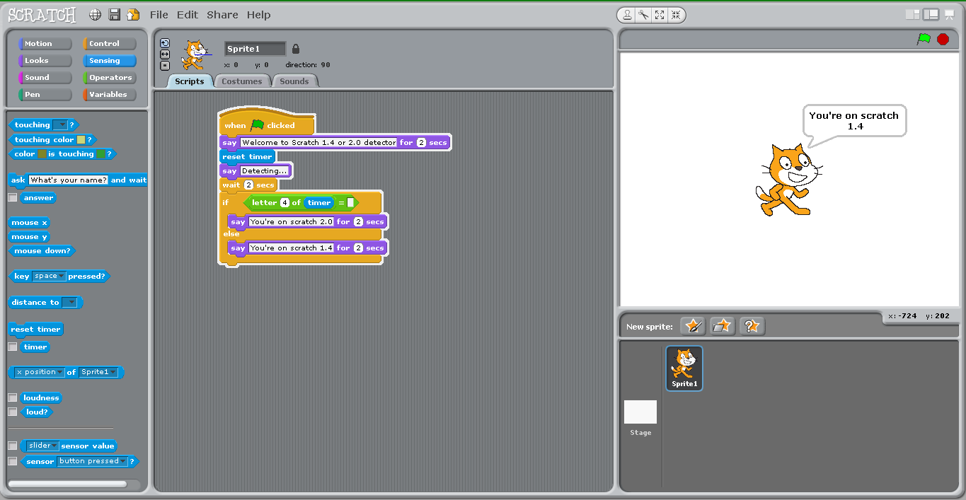 Включи scratch песня. Скретч 1.4 проекты. Интерфейс скретч 1.4. Визуальное программирование Scratch. Scratch первая версия.