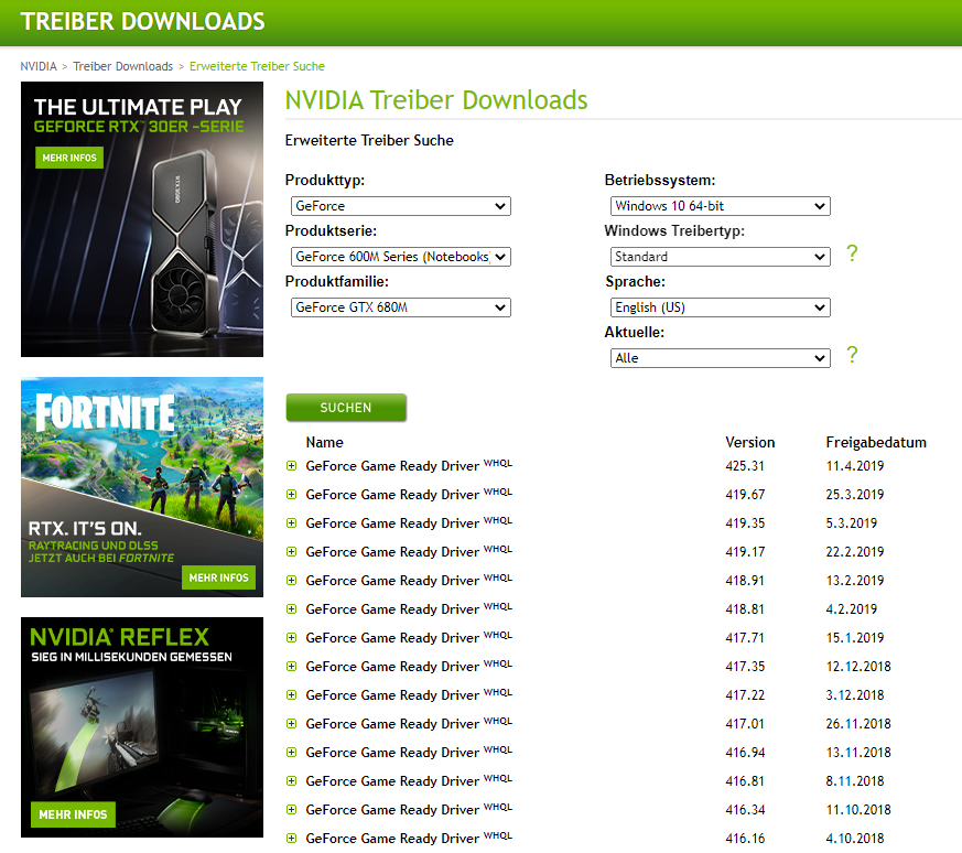nvidia gtx 680 drivers download