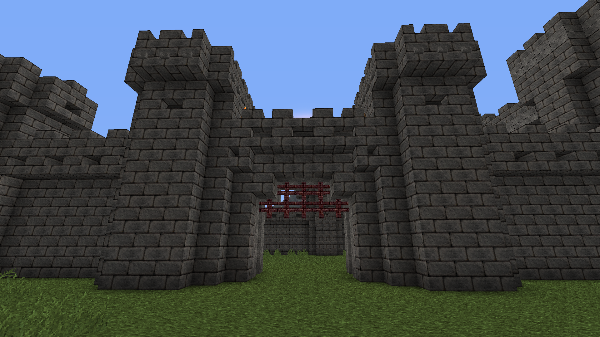 castle in minecraft.