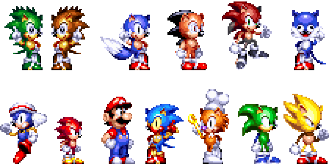 Saneko🍪 on X: remembered @LapperDev's 2x Sonic sprites, I wanted