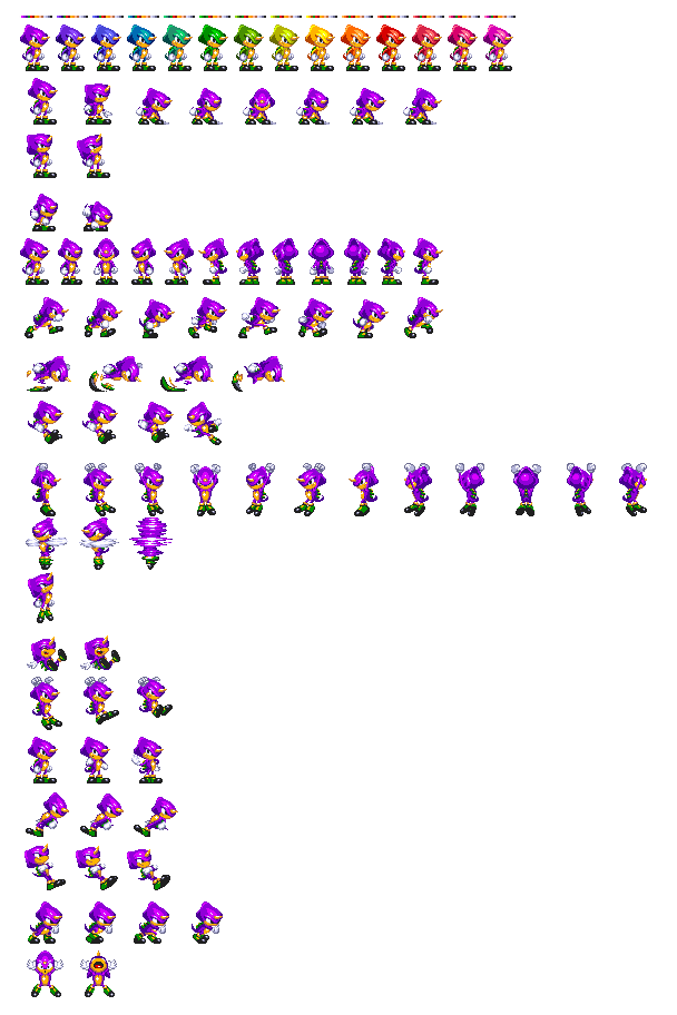 Pixilart - fleetway sprite sheet by blue-blue