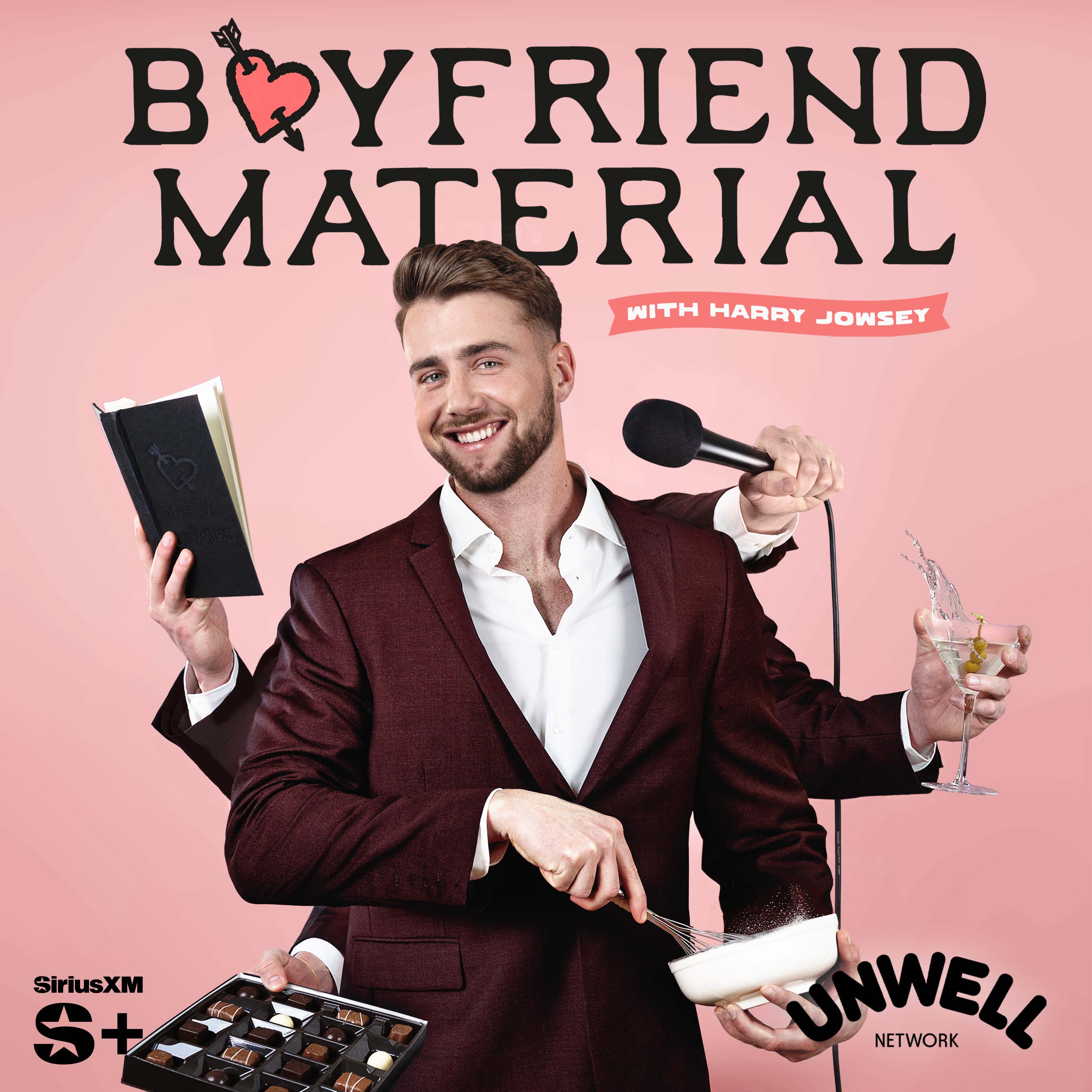 Boyfriend Material with Harry Jowsey | SiriusXM Podcasts+ podcast tile