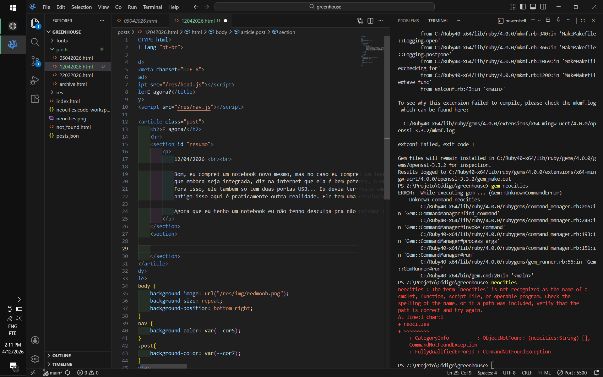 Print minha editando essa pagina no vs code com o notebook