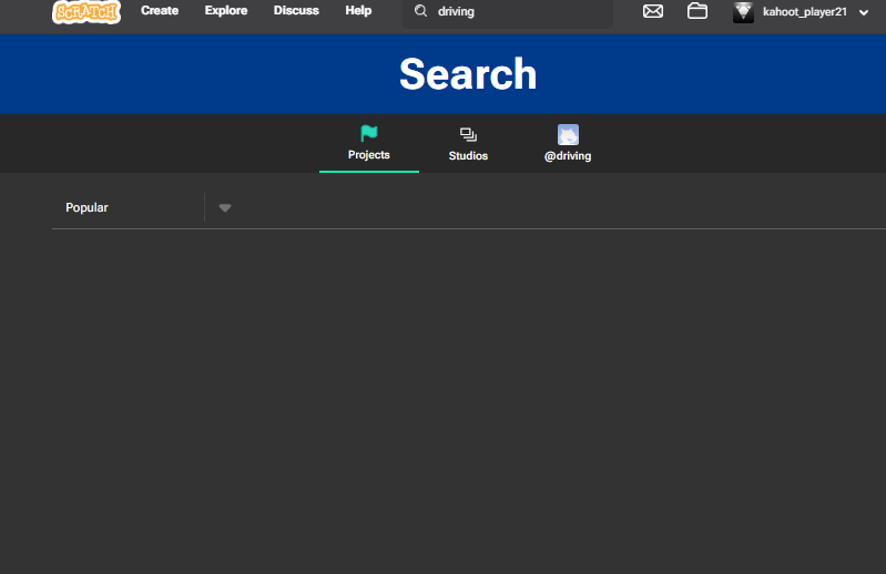 Scratch Com Search MAYBE a new search bug? - Discuss Scratch