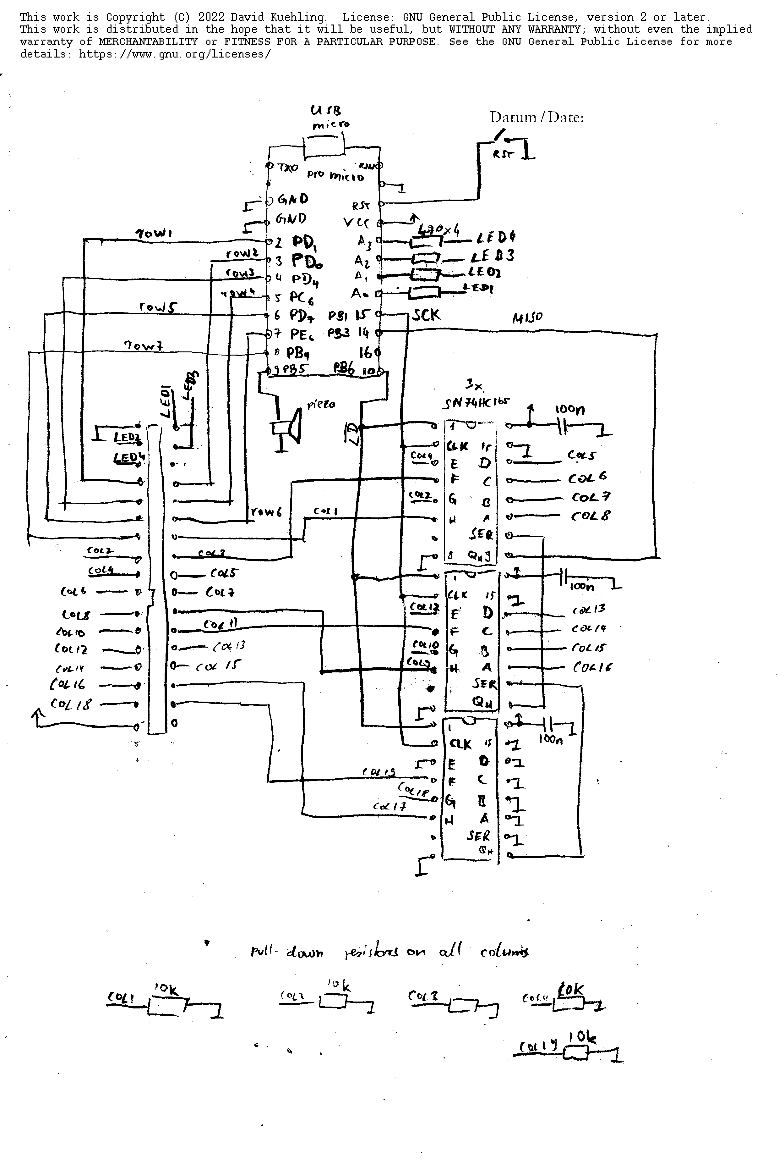 Sketch of Keyboard Controller Board