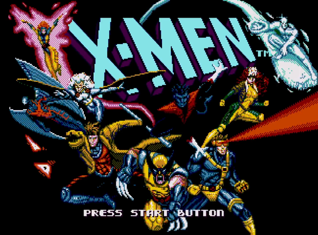x-men title screen genesis