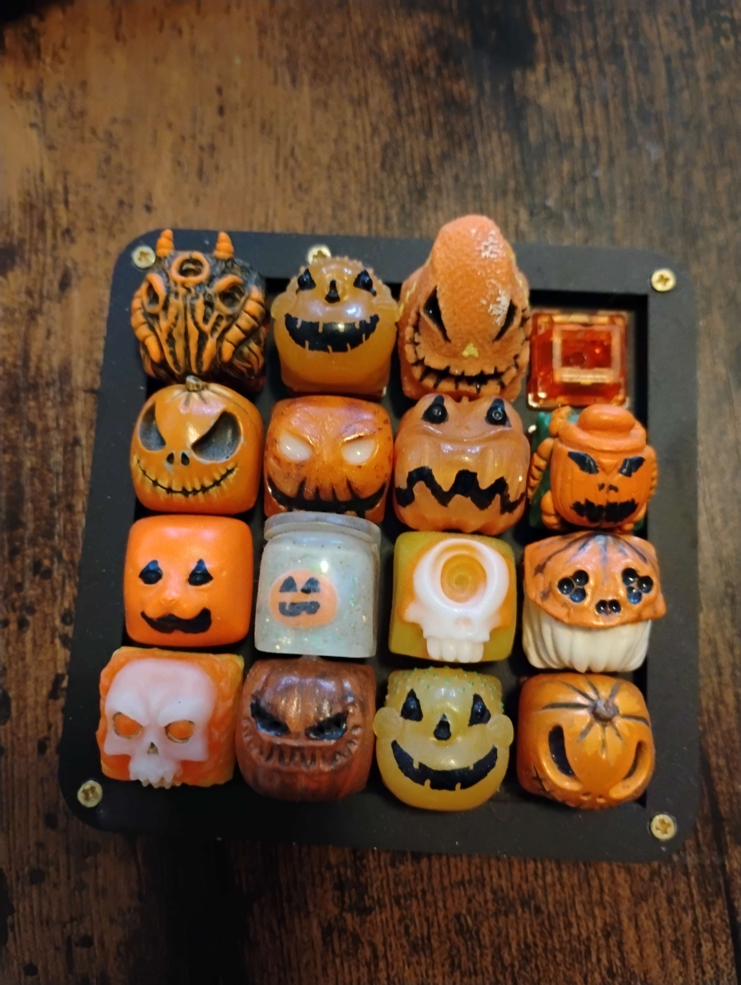Custom Ortho Keyboards (Brutal 60, babyV), Halloween Artisan Collection