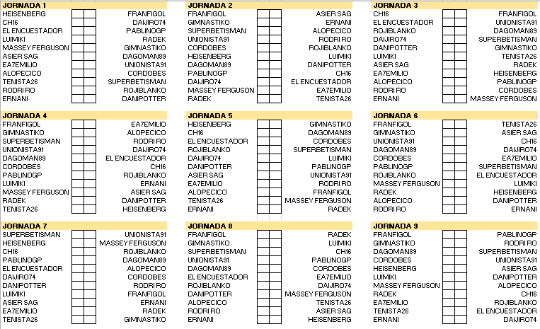 Calendario Segunda División. Temporada 2021/2022 19