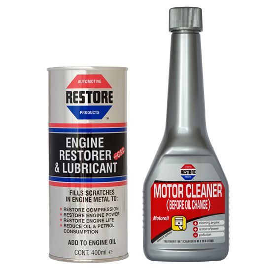 Ametech ENGINE RESTORER plus FLUSH Remove oil sludge, Restore power