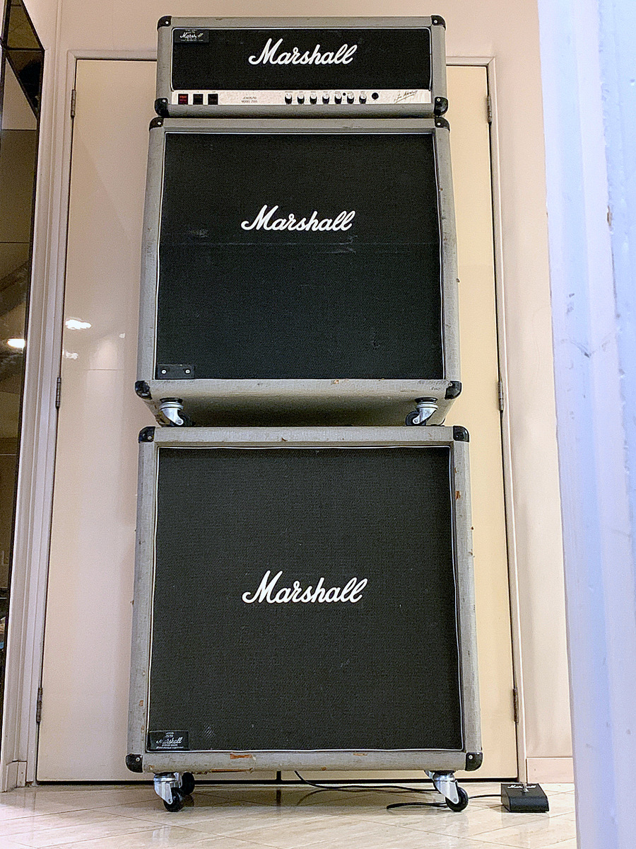 Sold - vintage original 1987 FULL STACK Marshall 2555 Slash Model 100W  25/50 Silver Jubilee | The Gear Page