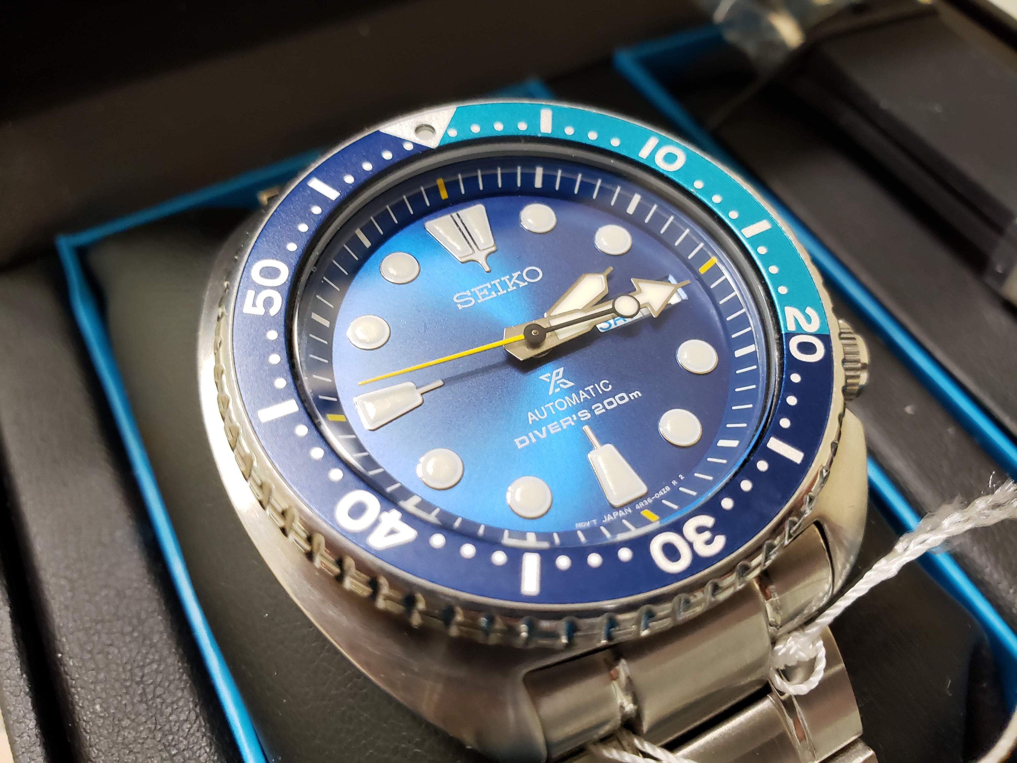 SOLD: Seiko Prospex Turtle Blue Lagoon - SRPB11 - Complete Kit ...