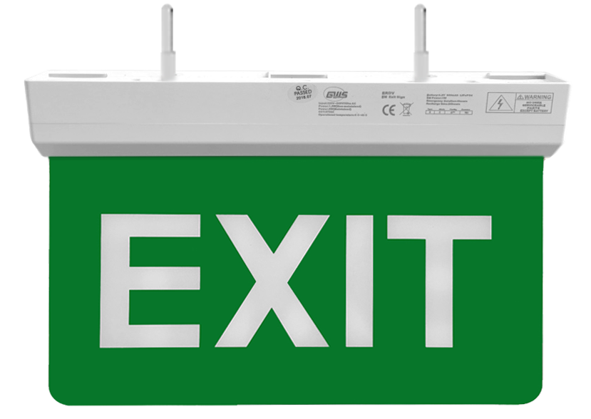 LED Exit Sign Emergency Lights Bulkhead Maintained/NonMaintained