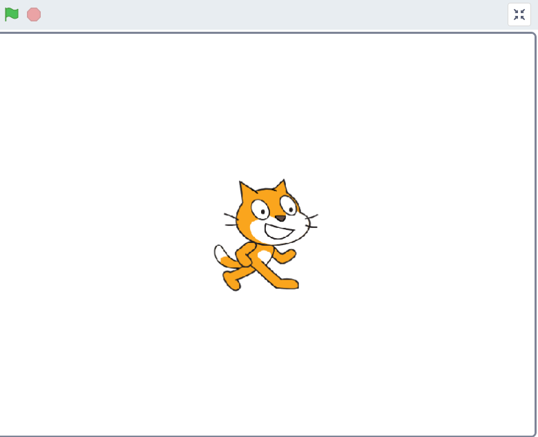 Scratch cat falls down Scratch cat falls down