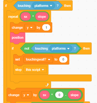 [MIGHT BE A GLITCH] Slope detection not working - Discuss Scratch