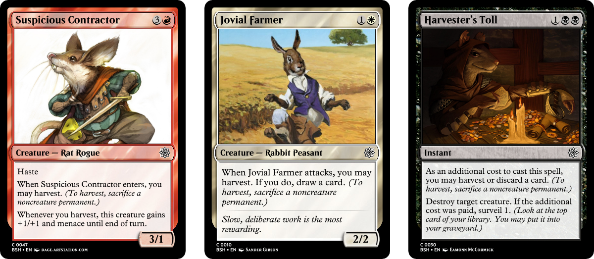 Harvest Cards