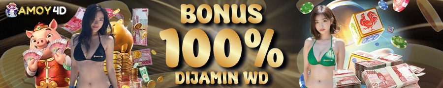 bonus 100% dijamin wd amoy4d