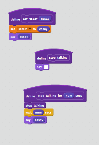 Shut up block - Discuss Scratch