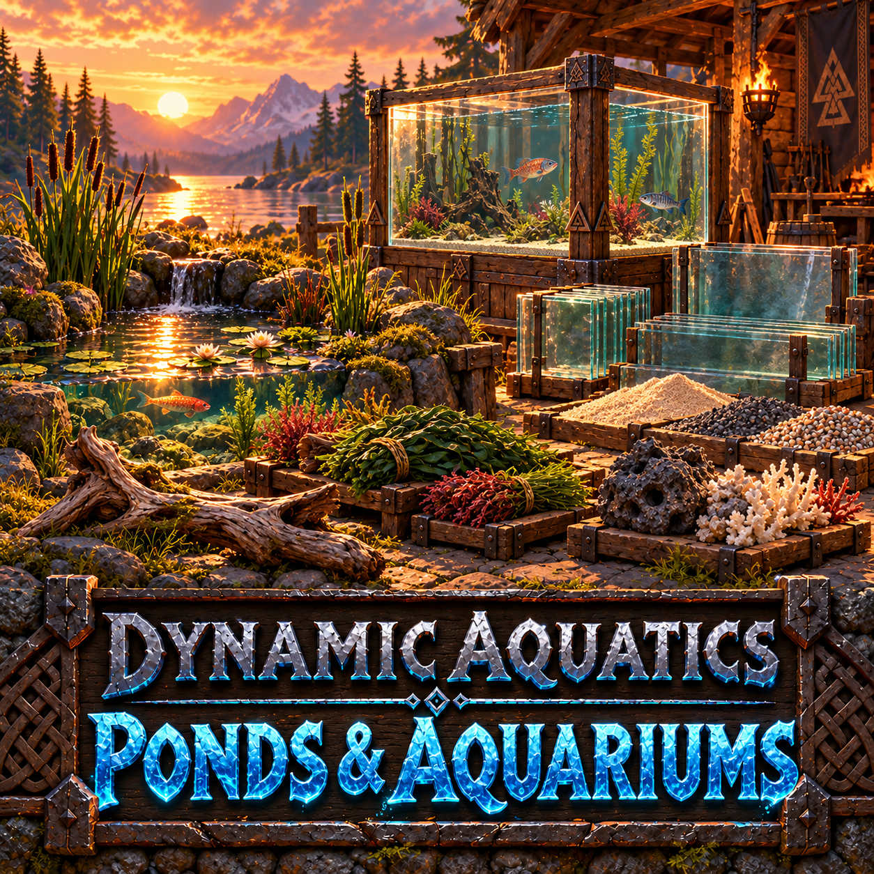 DynamicAquatics Ponds and Aquariums artwork