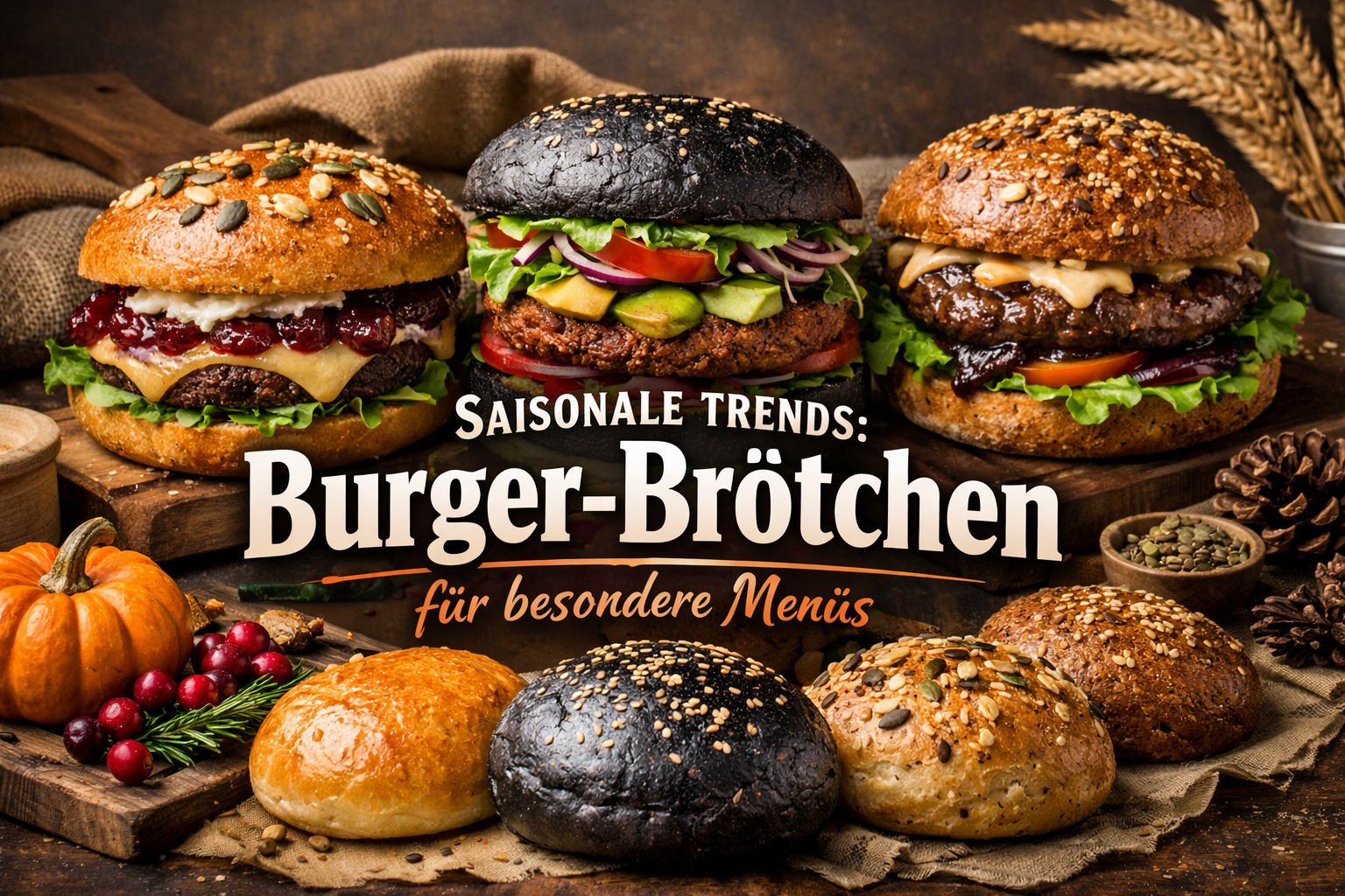 Saisonale Trends: Burger-Brötchen für besondere Menüs