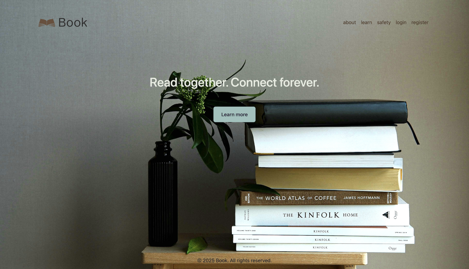 landing page of Book