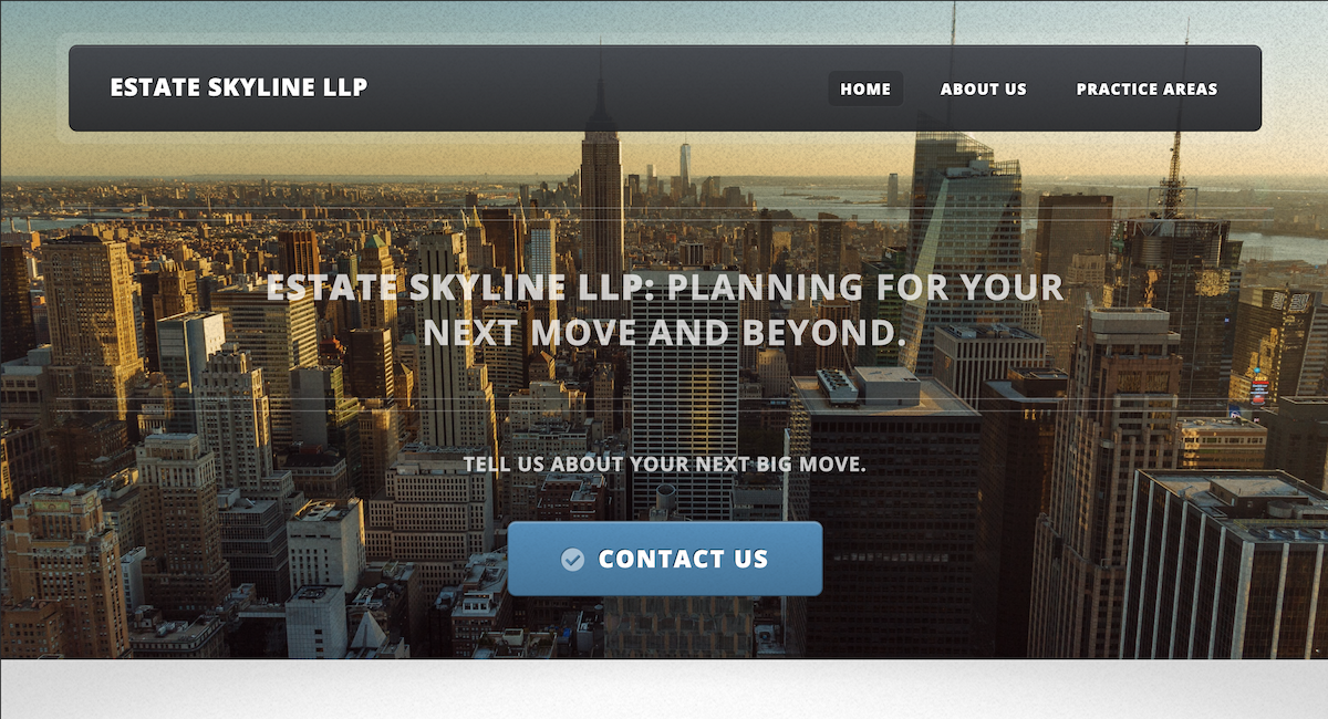 landing page of Estate Skyline LLP