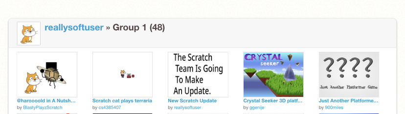 Project Groups - Discuss Scratch