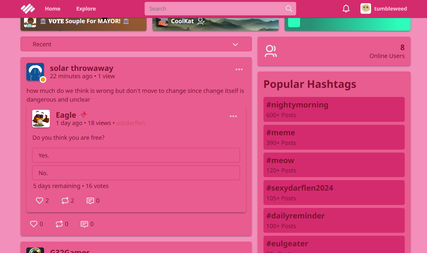 Darlenne theme on explore